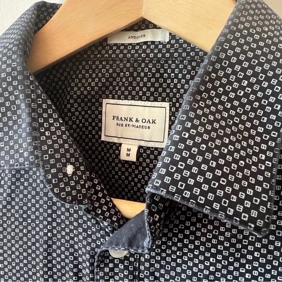 Frank & Oak Andover Button Down Top Long Sleeve M - Picture 4 of 7